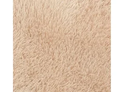 Alfombra shaggy de pelo largo NAVARRA beige 160x230 cm poliéster