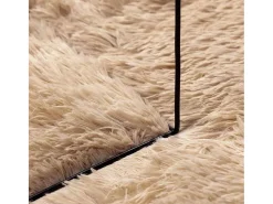 Alfombra shaggy de pelo largo NAVARRA beige 160x230 cm poliéster
