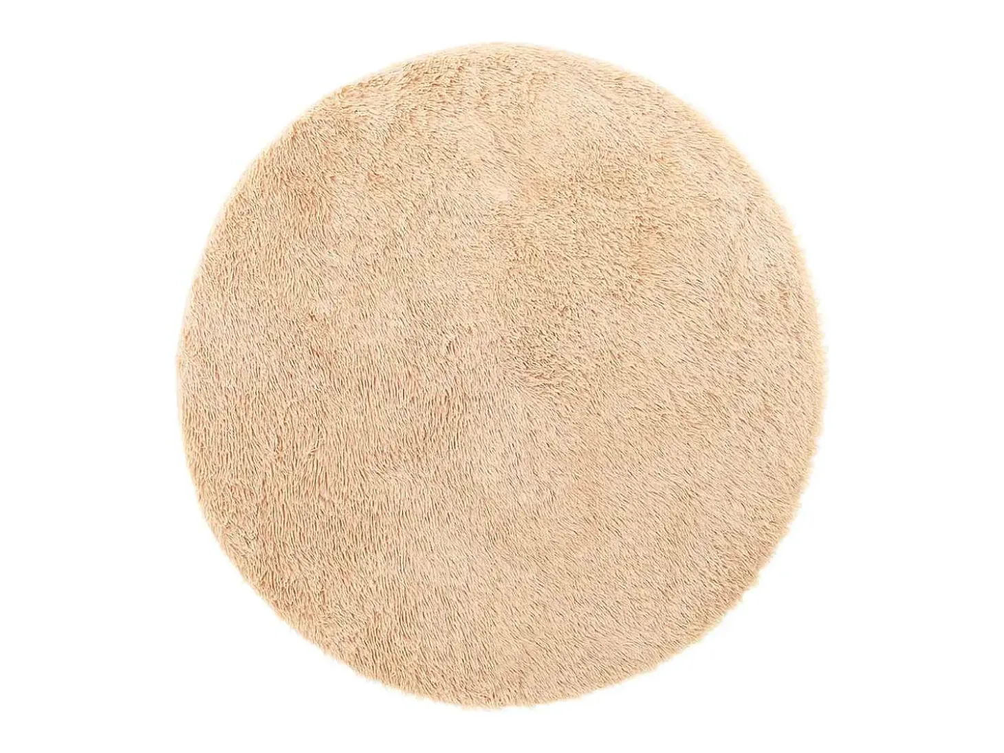 Alfombra shaggy de pelo largo NAVARRA beige 200x200 cm poliéster