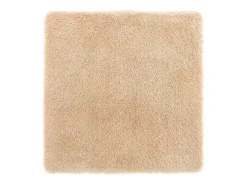Alfombra shaggy de pelo largo NAVARRA beige 200x200 cm poliéster