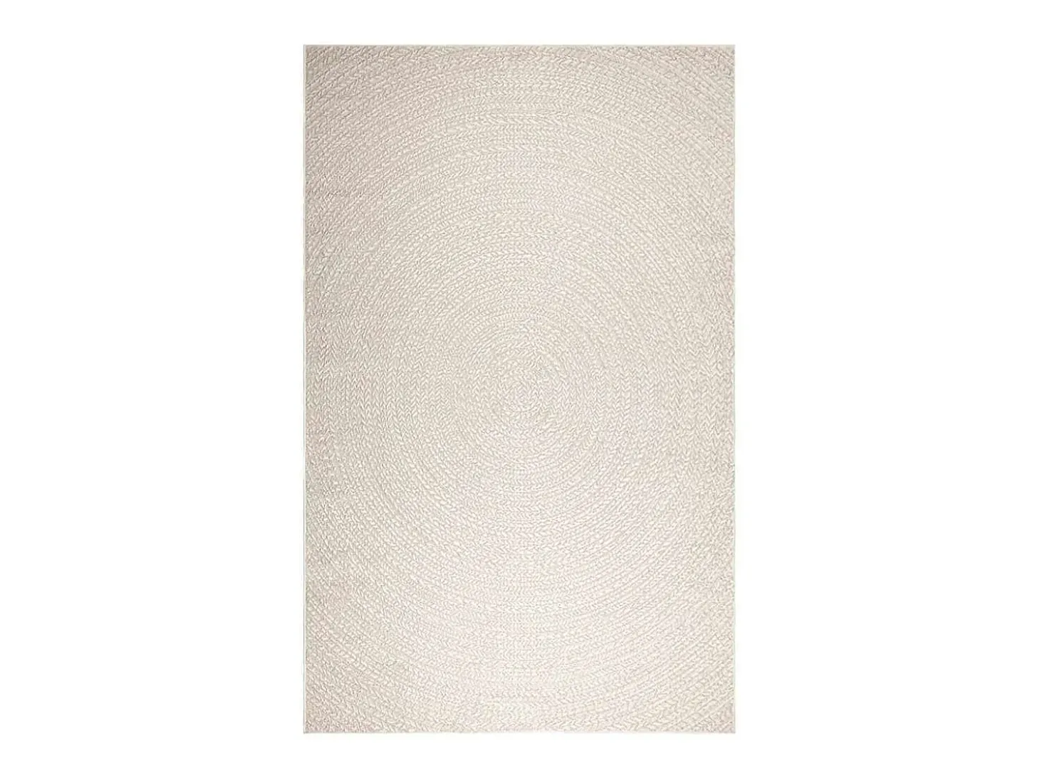 Alfombra ZIZUR color crema 200x290 cm efecto yute interior y exterior