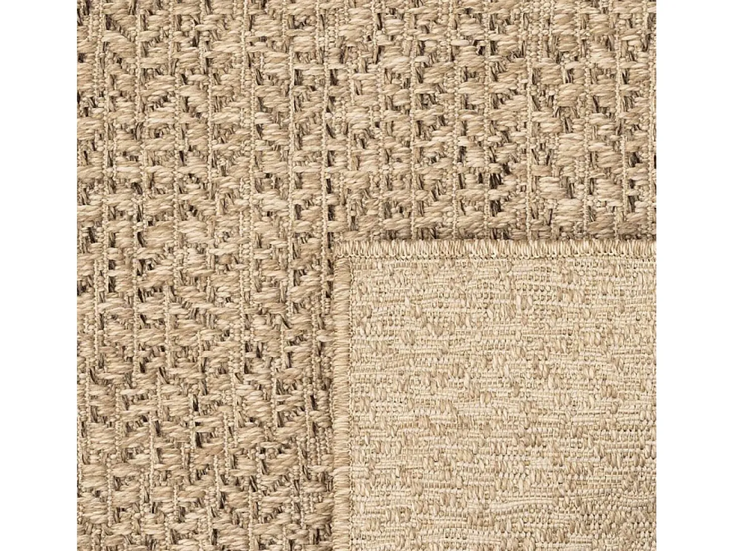 Alfombra ZIZUR 240x340 cm efecto yute para interior y exterior