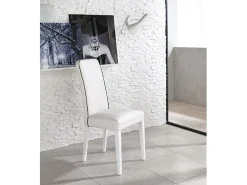 Anita - Silla ecopiel blanca 2 uds