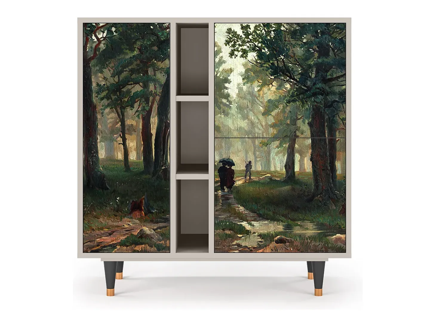 Aparador - 94х96х41 cm - BS5 - Rain in the Oak Forest, Arena