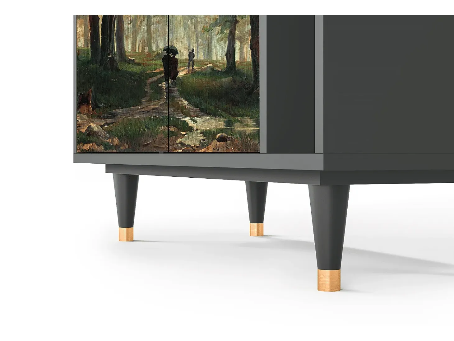 Aparador - 96х110х41 cm - BS6 - Rain in the Oak Forest, Antracita