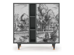 Aparador - 94х96х41 cm - BS5 - A Pond, Antracita