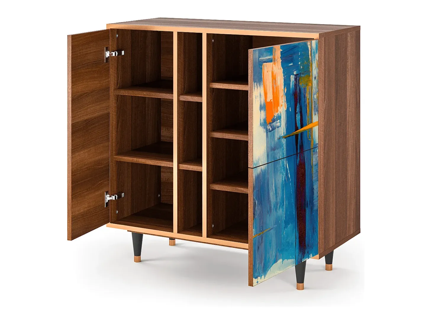 Aparador - 94х96х41 cm - BS5 - Abstract Expressionism, Nogal