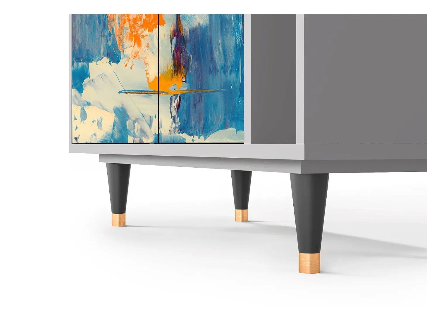 Aparador - 96х110х41 cm - BS6 - Abstract Expressionism, Gris