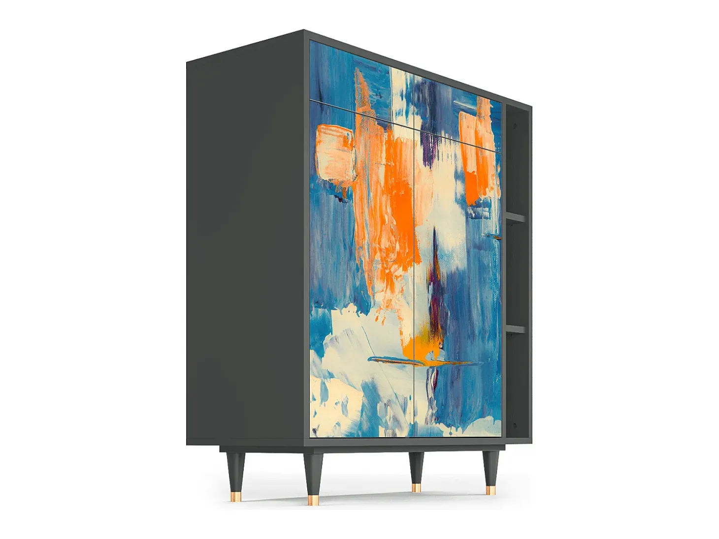 Aparador - 96х110х41 cm - BS6 - Abstract Expressionism, Antracita