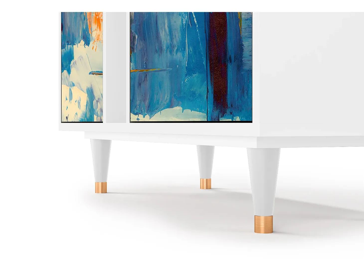 Aparador - 94х96х41 cm - BS5 - Abstract Expressionism, Blanco