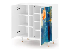 Aparador - 94х96х41 cm - BS5 - Abstract Expressionism, Blanco