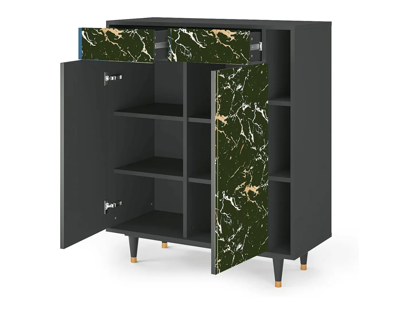 Aparador - 96х110х41 cm - BS6 - Amazon Forest, Antracita