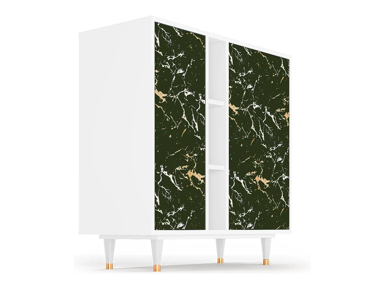 Aparador - 94х96х41 cm - BS5 - Amazon Forest, Blanco