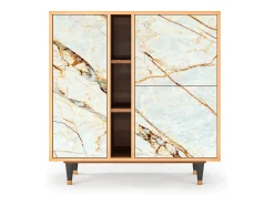 Aparador - 94х96х41 cm - BS5 - Arenay Marble, Nogal