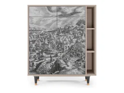 Aparador - 96х110х41 cm - BS6 - Bird Dropping, Latte