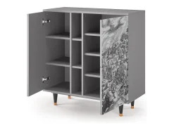 Aparador - 94х96х41 cm - BS5 - Bird Dropping, Gris