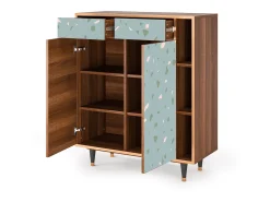 Aparador - 96х110х41 cm - BS6 - Blue Drops, Nogal