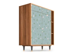 Aparador - 96х110х41 cm - BS6 - Blue Drops, Nogal