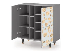 Aparador - 94х96х41 cm - BS5 - Blue Giraffe, Gris