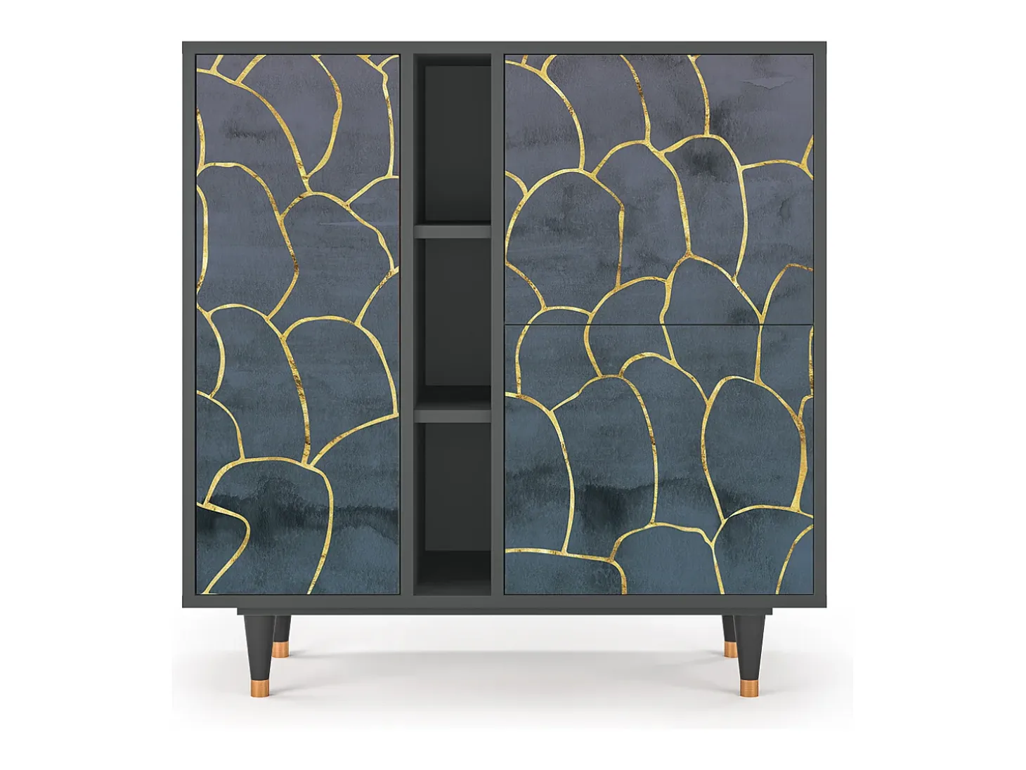 Aparador - 94х96х41 cm - BS5 - Blue Lagoon, Antracita