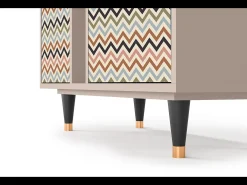 Aparador - 94х96х41 cm - BS5 - Bright Ripple, Latte