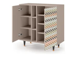 Aparador - 94х96х41 cm - BS5 - Bright Ripple, Latte
