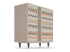 Aparador - 94х96х41 cm - BS5 - Bright Ripple, Latte