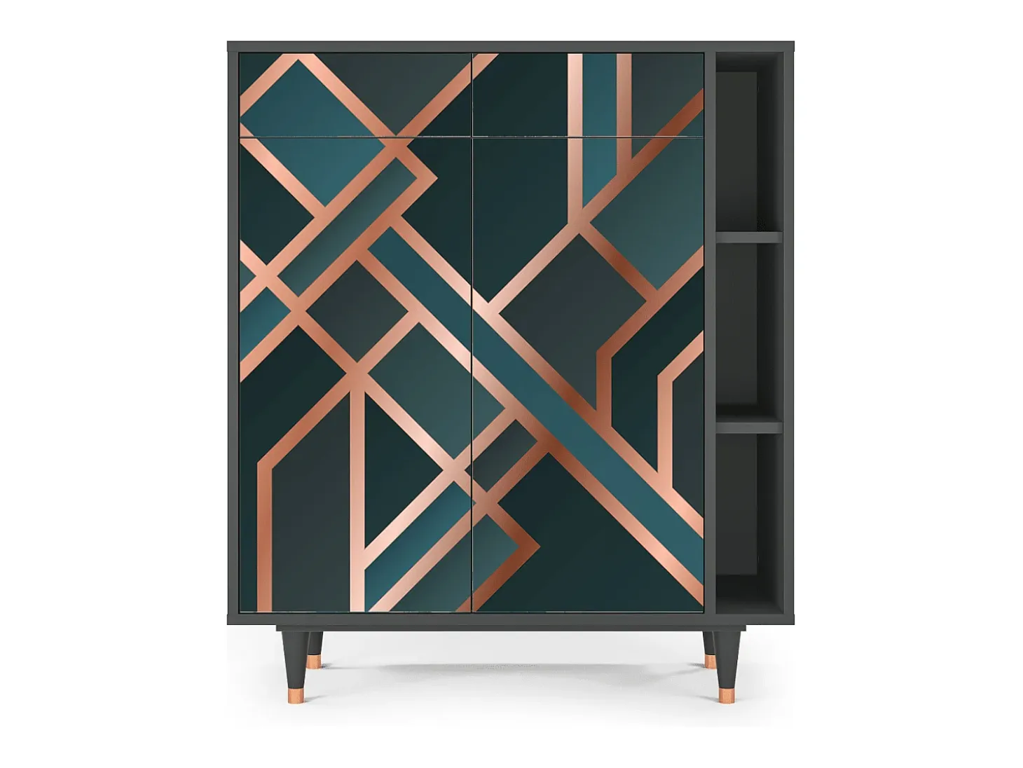 Aparador - 96х110х41 cm - BS6 - Bronze Crossroad, Antracita