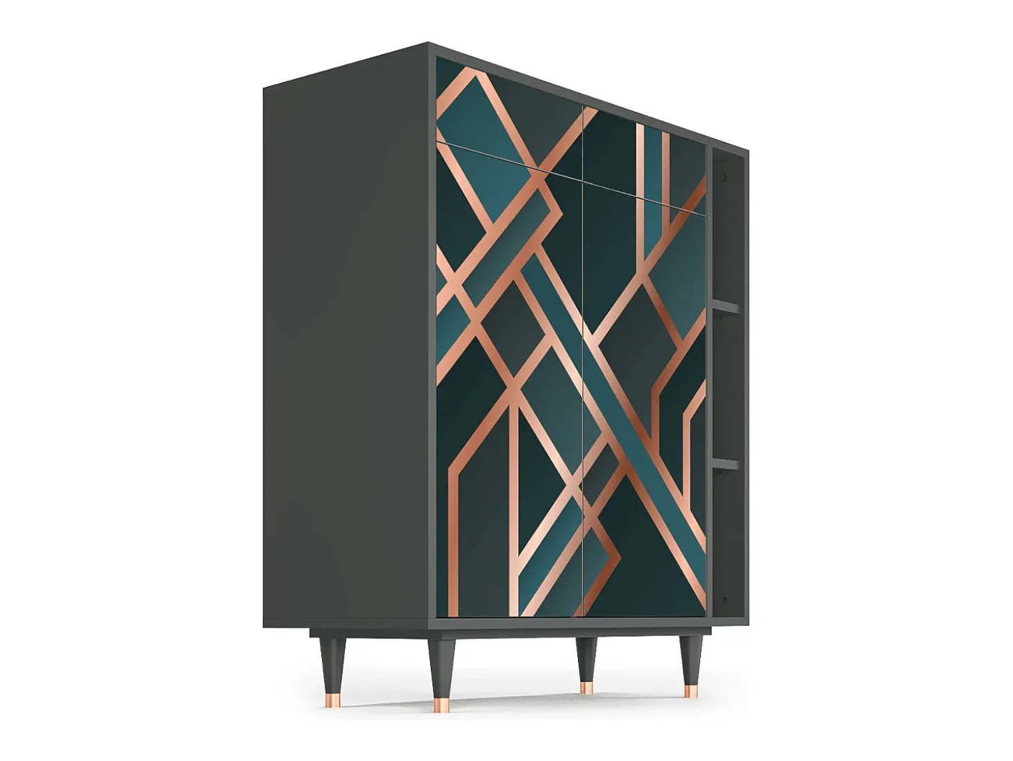 Aparador - 96х110х41 cm - BS6 - Bronze Crossroad, Antracita