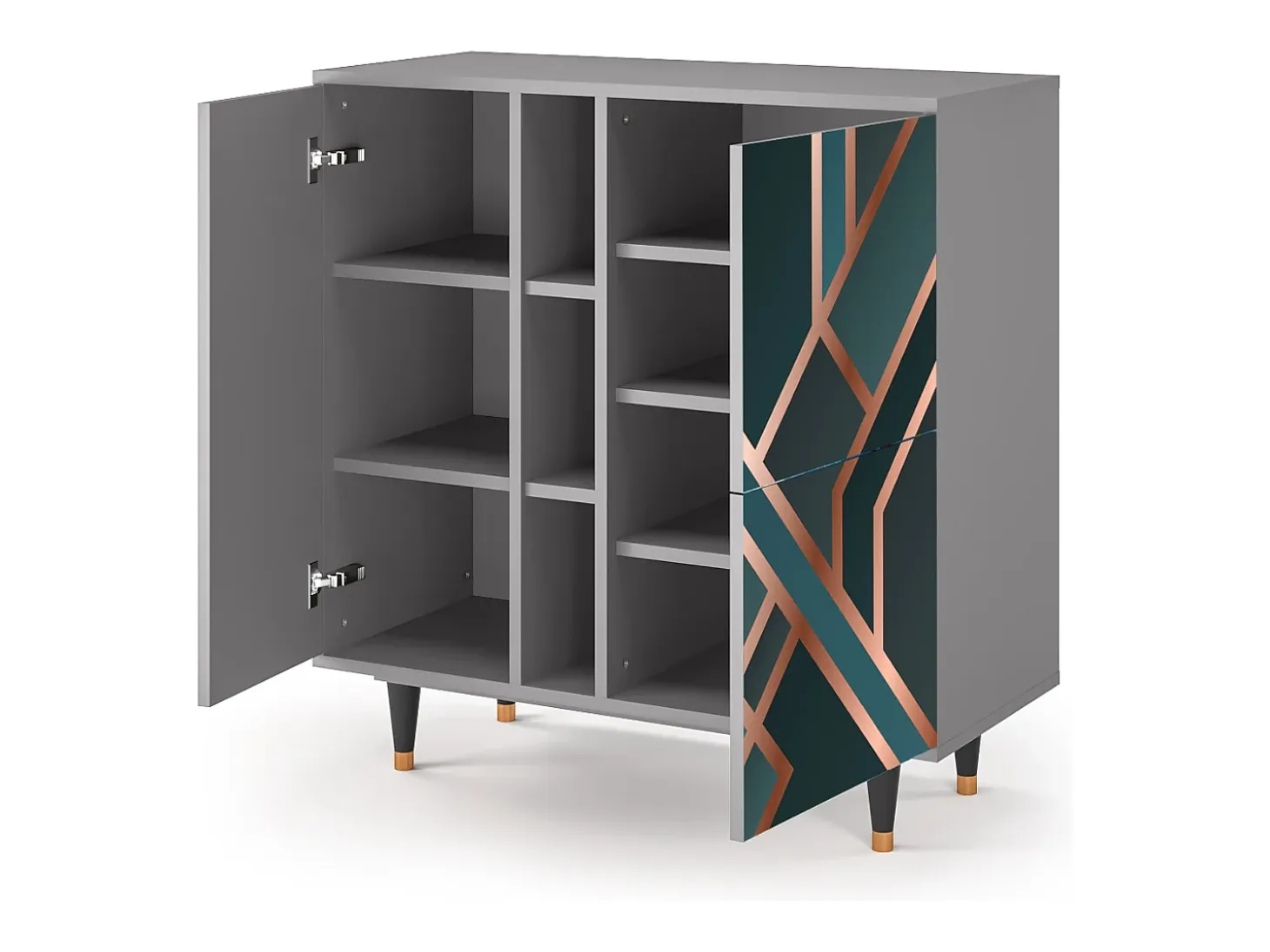 Aparador - 94х96х41 cm - BS5 - Bronze Crossroad, Gris