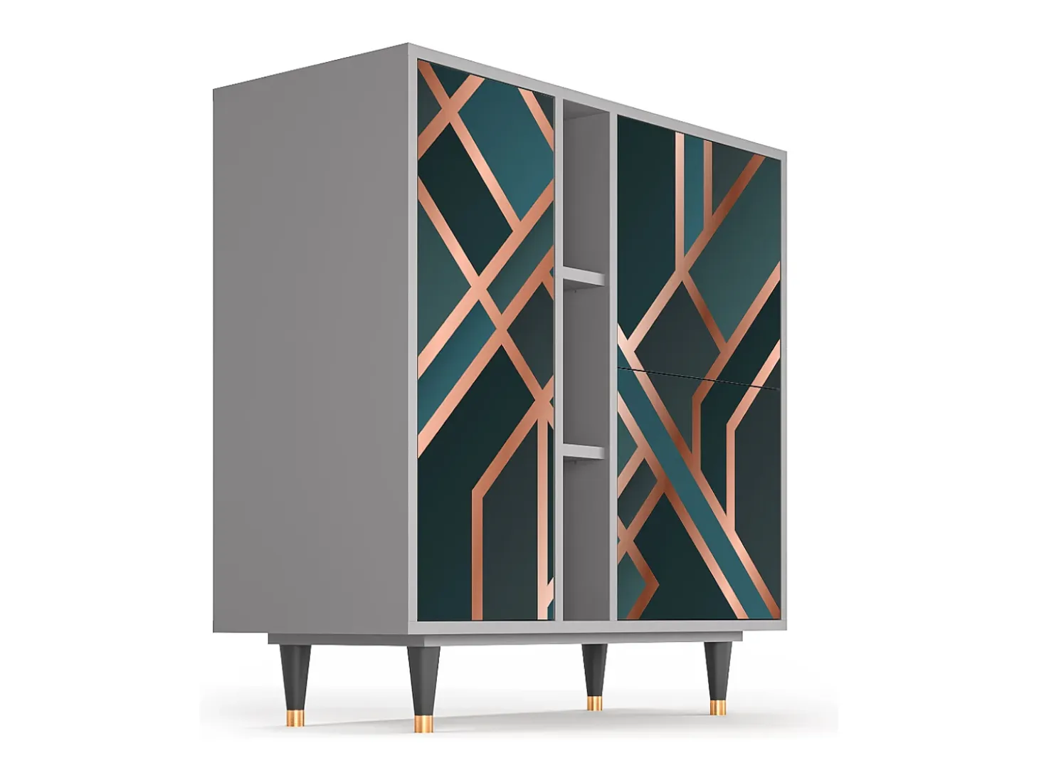 Aparador - 94х96х41 cm - BS5 - Bronze Crossroad, Gris