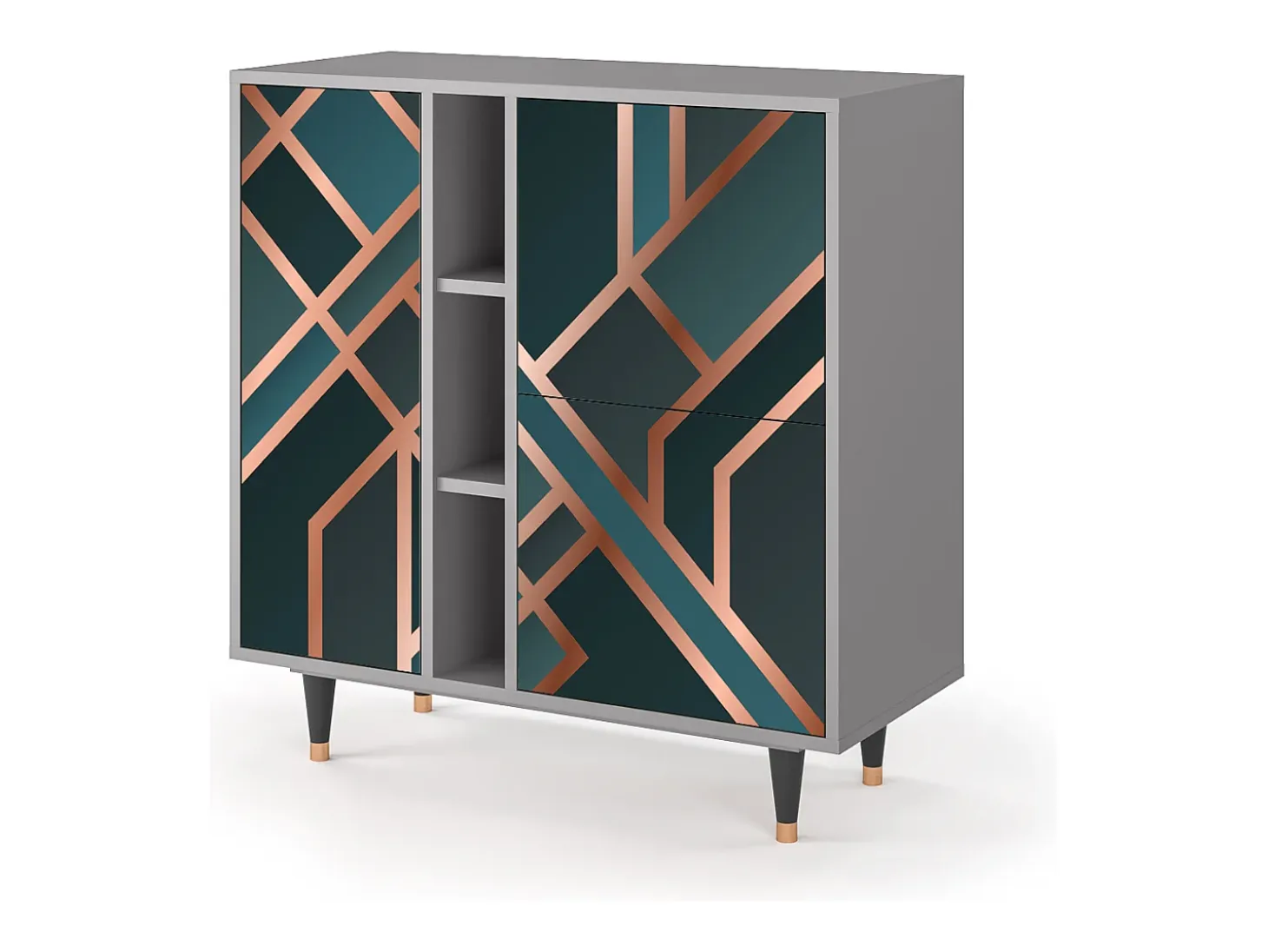 Aparador - 94х96х41 cm - BS5 - Bronze Crossroad, Gris