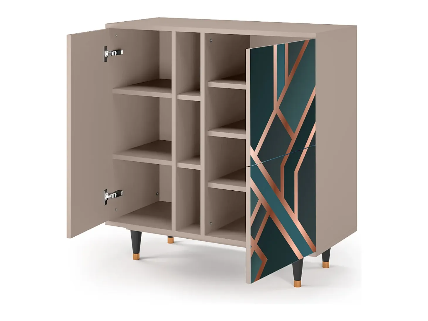 Aparador - 94х96х41 cm - BS5 - Bronze Crossroad, Latte