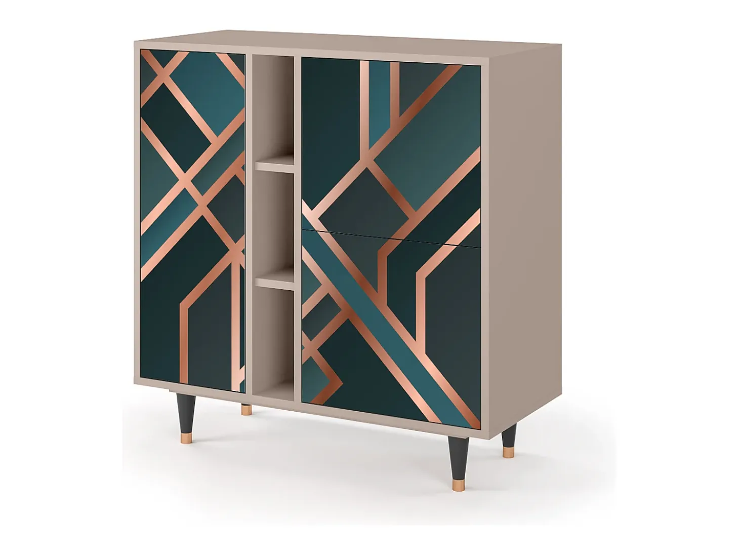 Aparador - 94х96х41 cm - BS5 - Bronze Crossroad, Latte