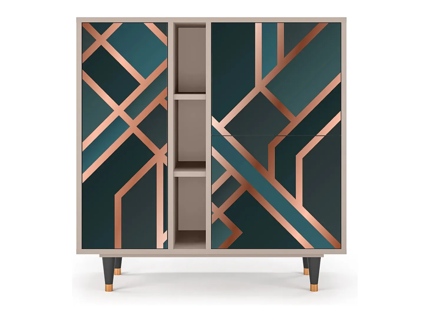Aparador - 94х96х41 cm - BS5 - Bronze Crossroad, Latte