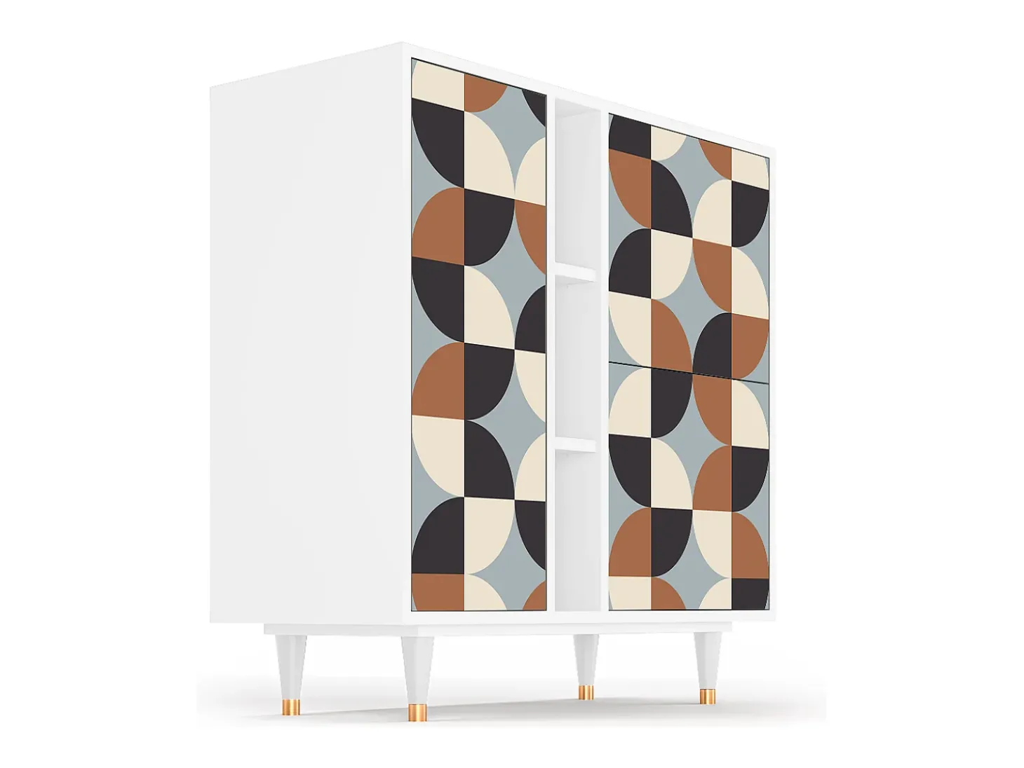 Aparador - 94х96х41 cm - BS5 - Brown Sensation, Blanco