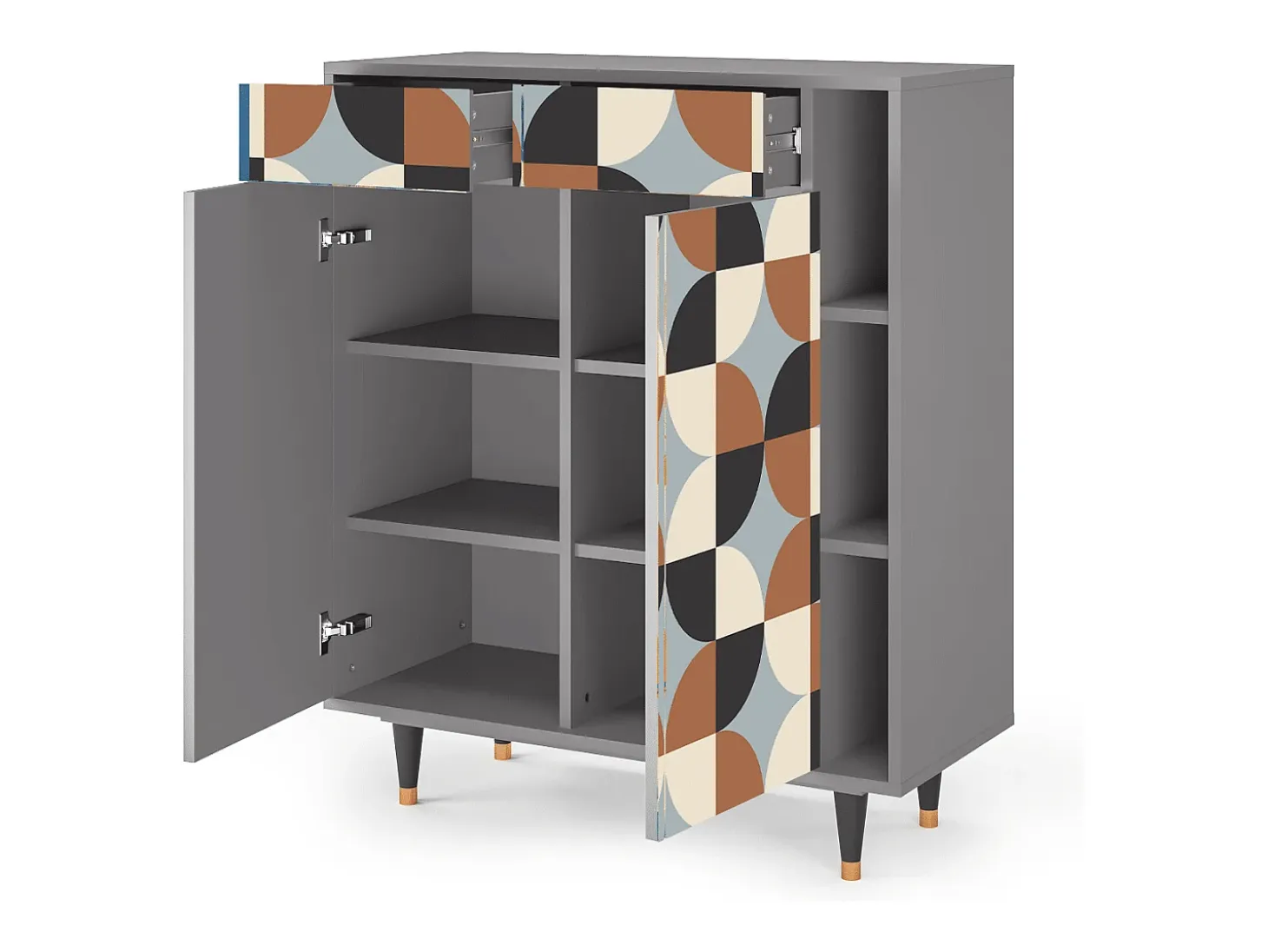 Aparador - 96х110х41 cm - BS6 - Brown Sensation, Gris