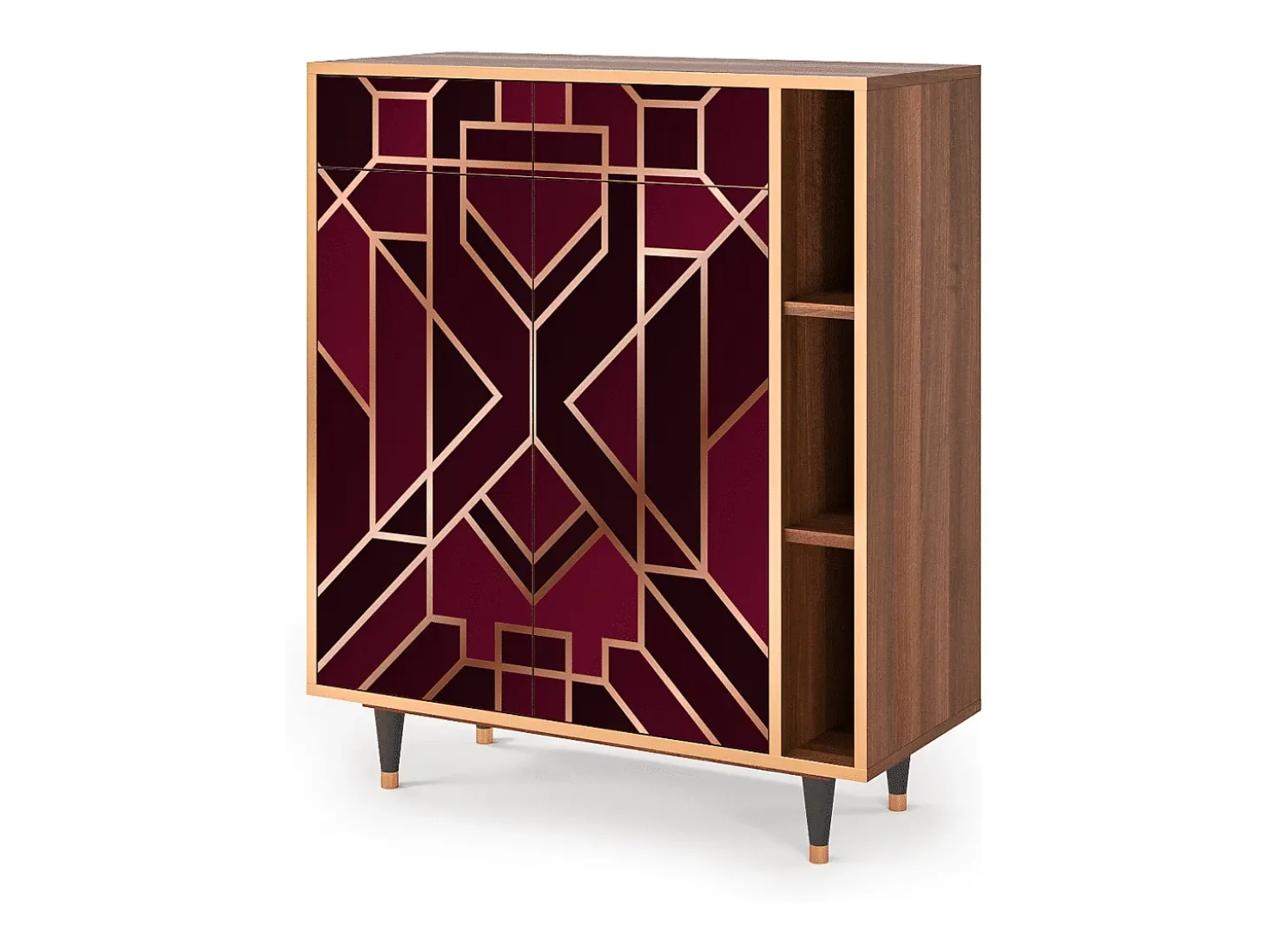 Aparador - 96х110х41 cm - BS6 - Burgundy Jewelery, Nogal