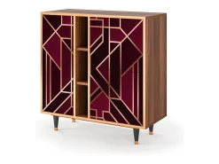 Aparador - 94х96х41 cm - BS5 - Burgundy Jewelery, Nogal