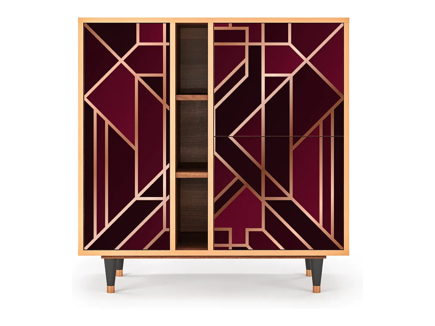 Aparador - 94х96х41 cm - BS5 - Burgundy Jewelery, Nogal