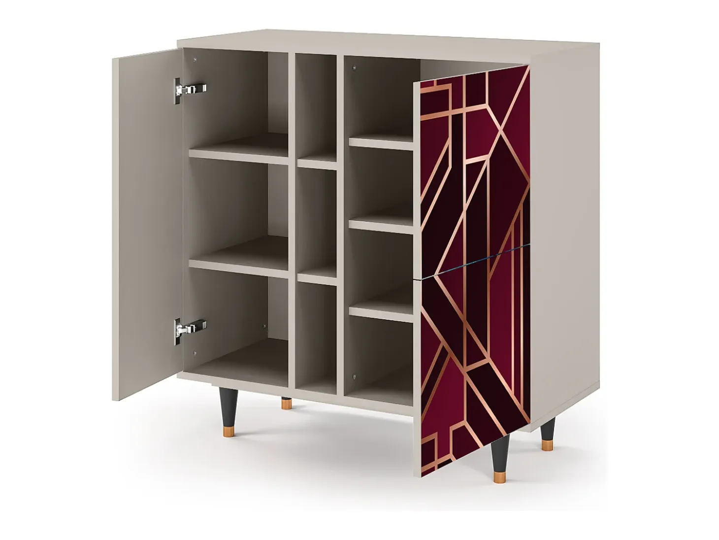 Aparador - 94х96х41 cm - BS5 - Burgundy Jewelery, Arena