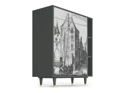 Aparador - 96х110х41 cm - BS6 - Castle with Bridge, Antracita