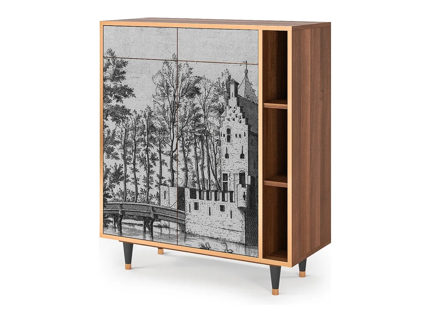 Aparador - 96х110х41 cm - BS6 - Castle by Breugel, Nogal