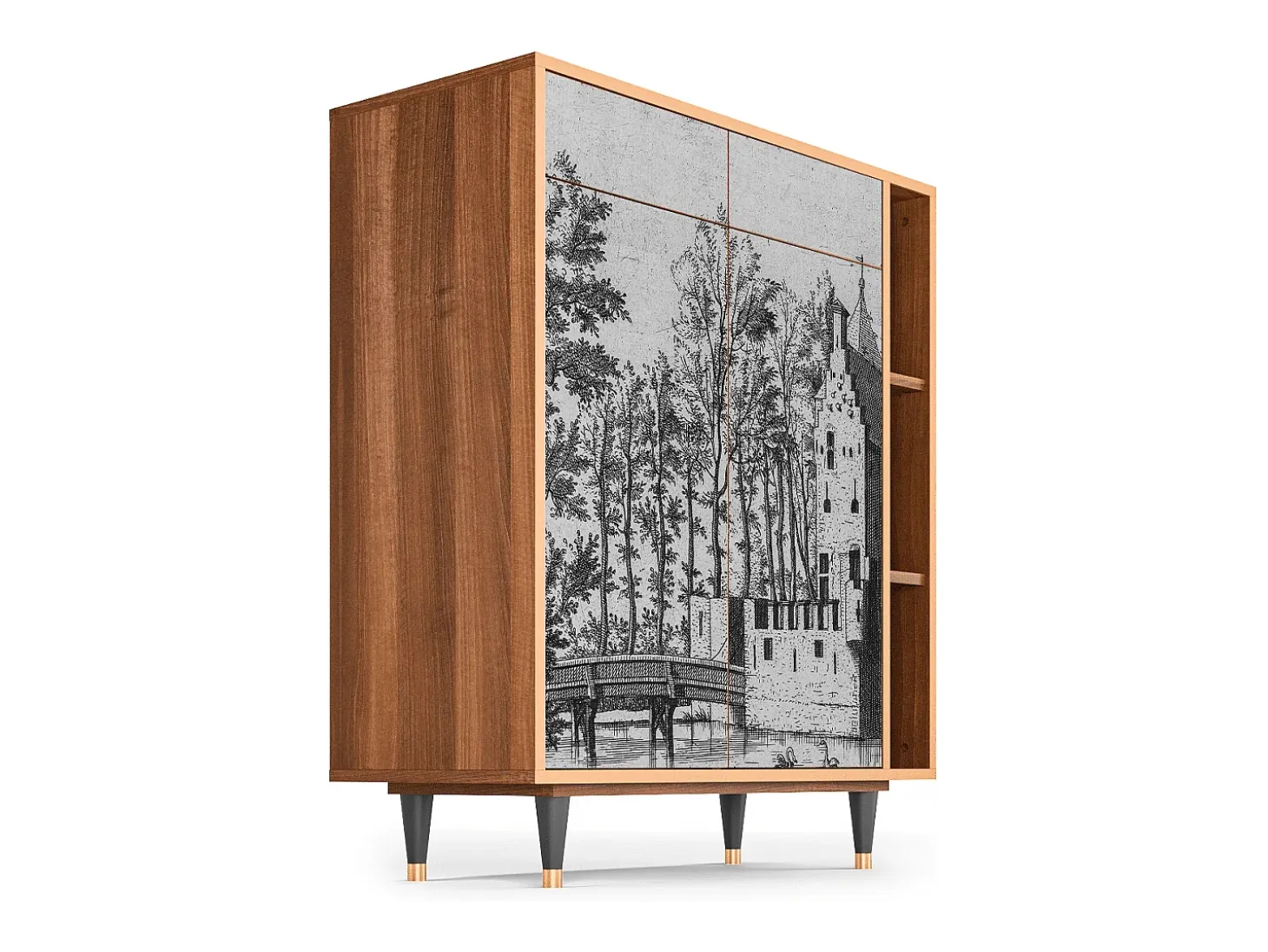 Aparador - 96х110х41 cm - BS6 - Castle by Breugel, Nogal