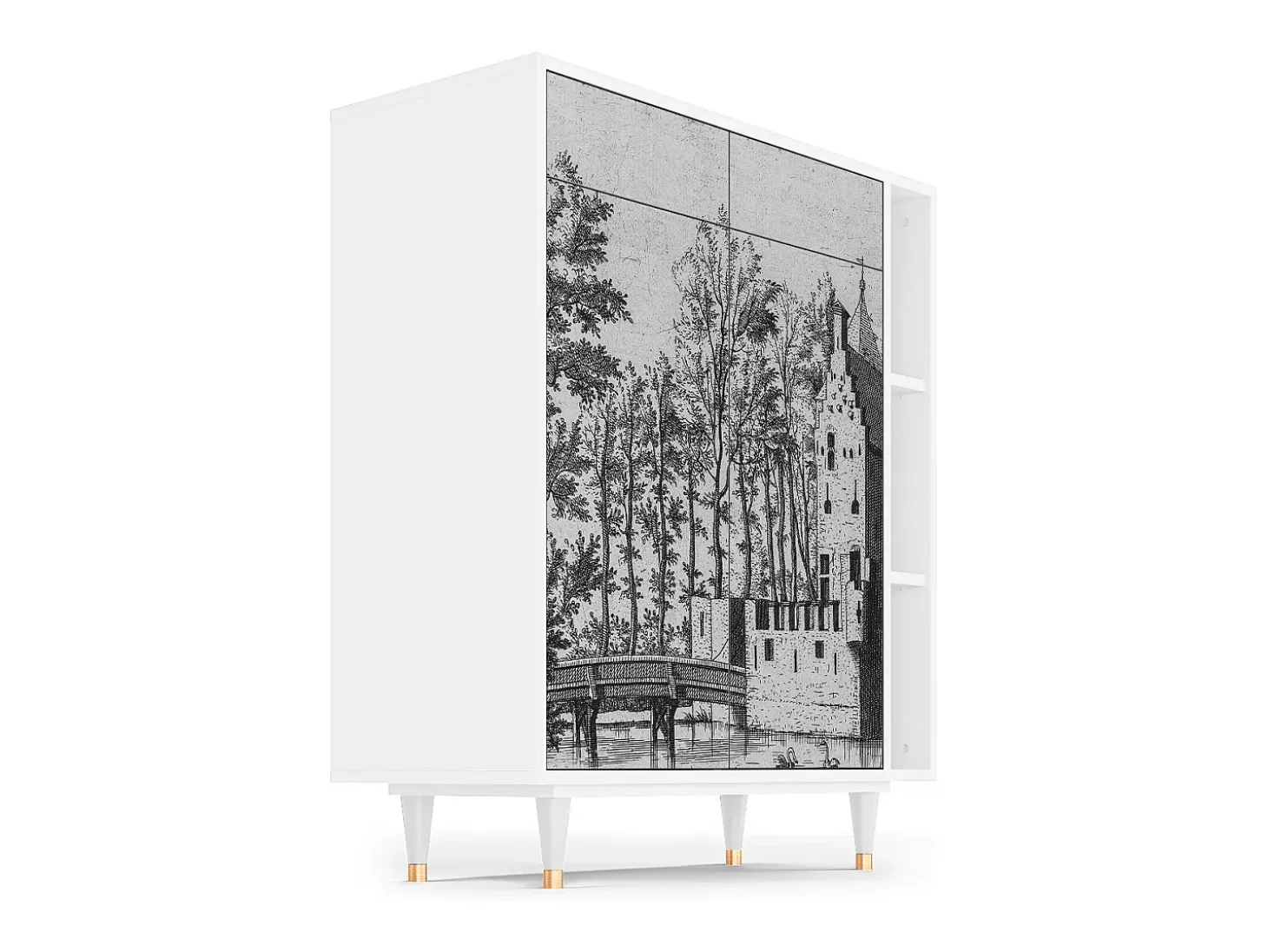 Aparador - 96х110х41 cm - BS6 - Castle by Breugel, Blanco