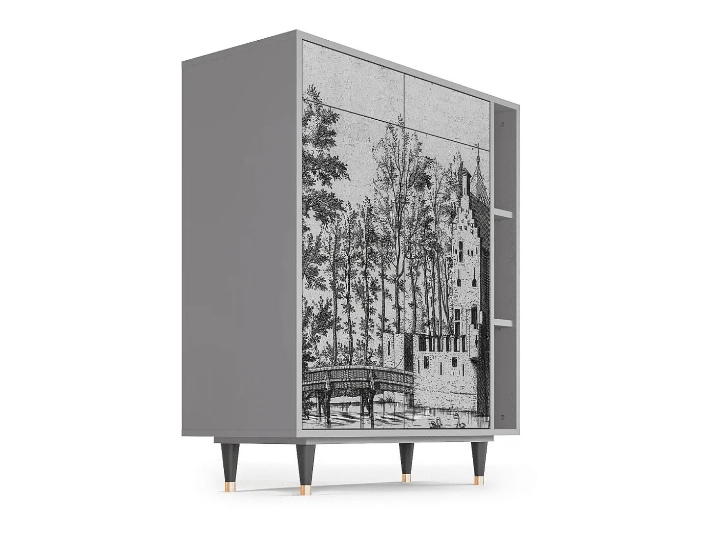 Aparador - 96х110х41 cm - BS6 - Castle by Breugel, Gris