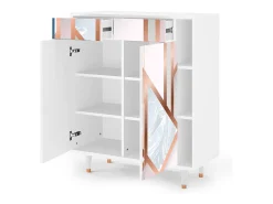 Aparador - 96х110х41 cm - BS6 - Champagne Story, Blanco