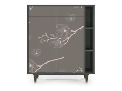 Aparador - 96х110х41 cm - BS6 - Cherry Blossom, Antracita