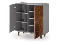 Aparador - 94х96х41 cm - BS5 - Chocolate Bar, Gris