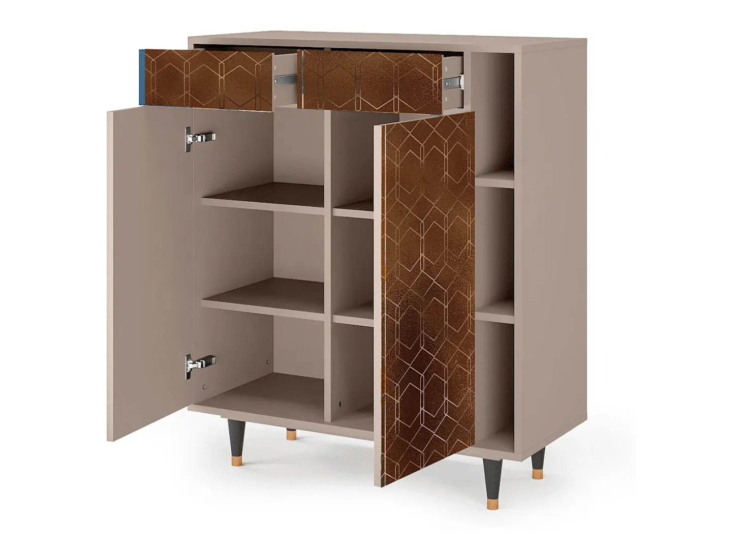 Aparador - 96х110х41 cm - BS6 - Chocolate Bar, Latte